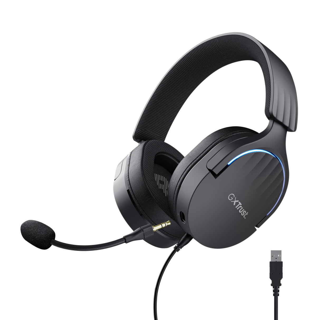 Auriculares Gaming Con Micrófono Trust Gaming Gxt 490 Fayzo Usb 2.0