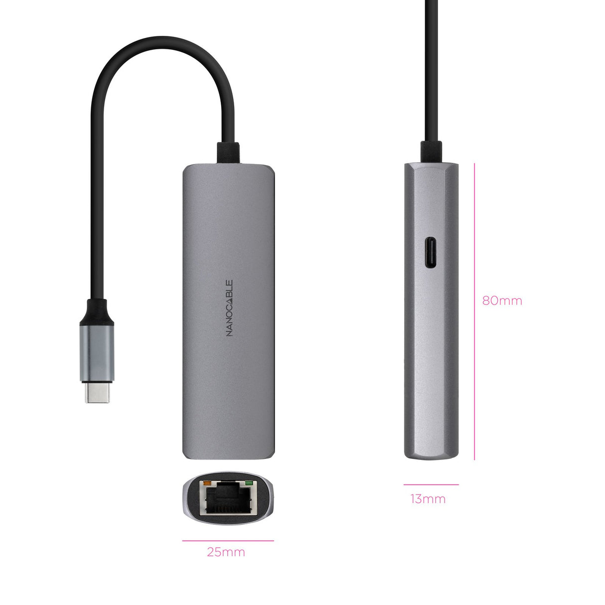 EAN 8433281015524 - Nanocable 10.16.4603 base para portátil y replicador de puertos Alámbrico USB 3.2 Gen 1 (3.1 Gen 1) Type- imagen 2
