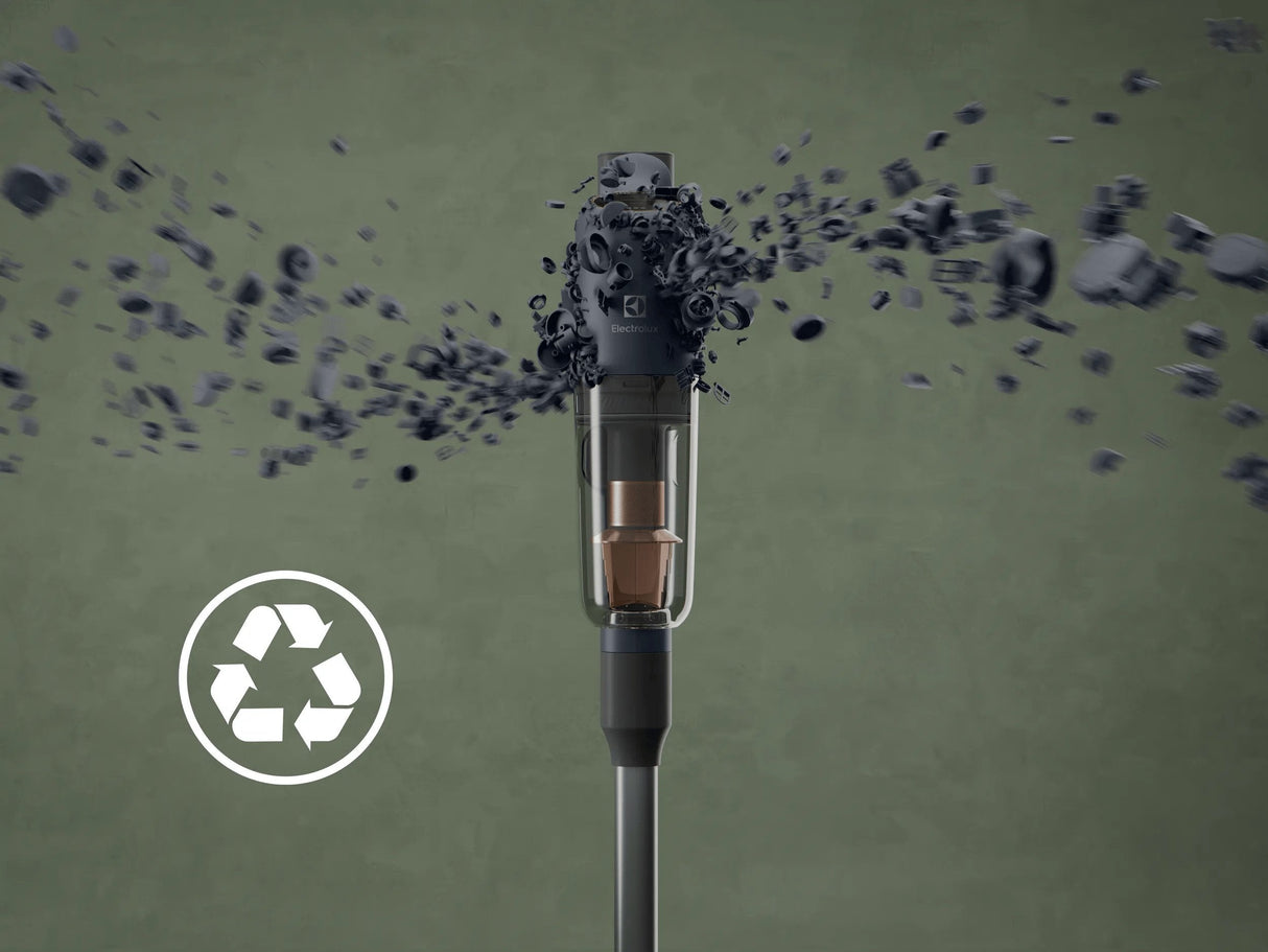 Aspiradora Electrolux Ep71b14wet Escoba Eléctrica Aspiradora Escoba Batería Seca Y Húmeda Sin Bolsa 0,3 L Azul