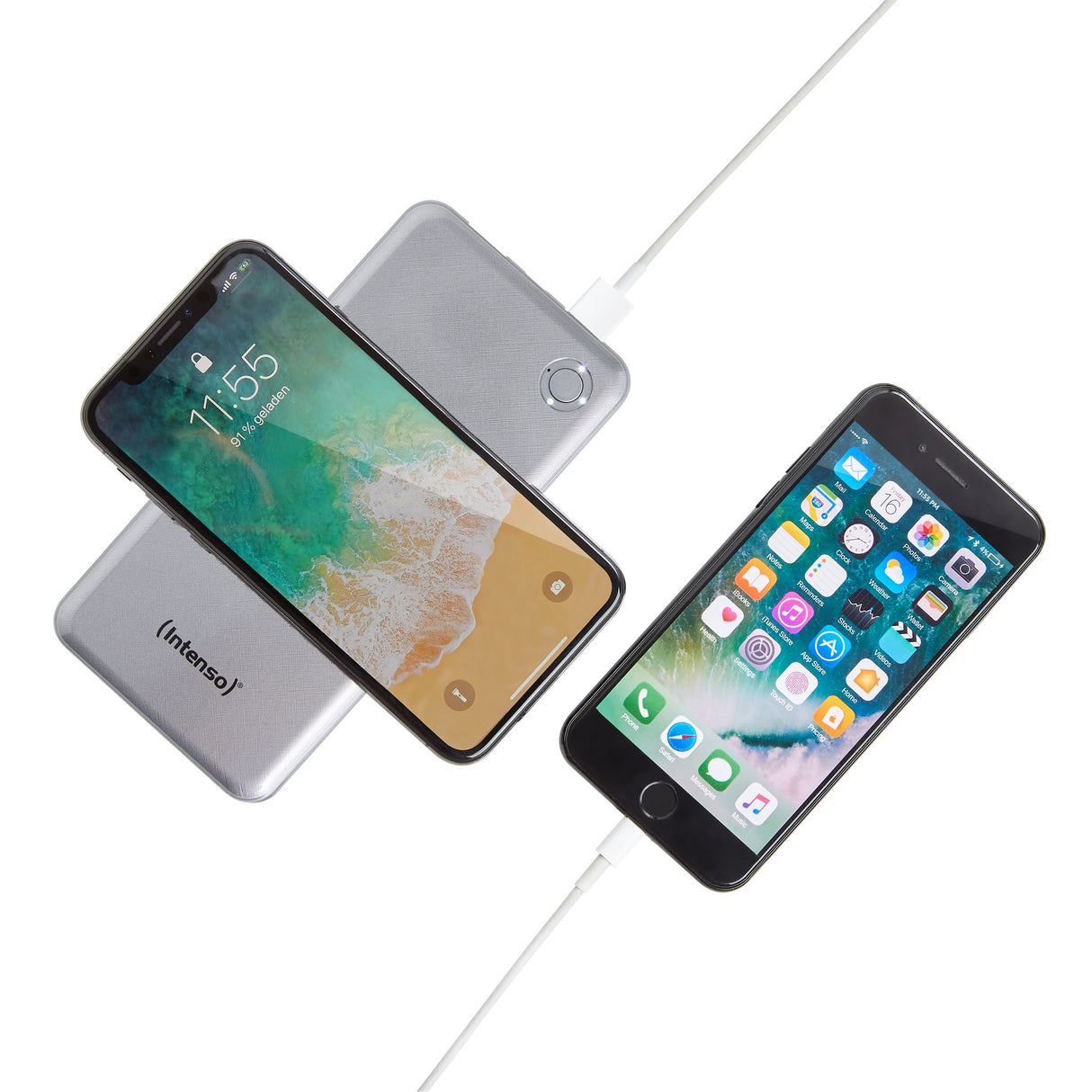 EAN 4034303030699 - Intenso WPD10000 Polímero de litio 10000 mAh Cargador inalámbrico Plata imagen 7
