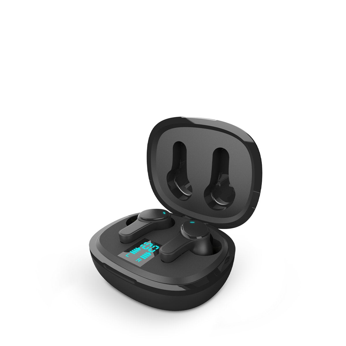 Auricular Bluetooth Intrauditivo Prixton Tws159 Negro Funcion Anc+Enc Autonomia 3.5h Estuche De Carga Con Pantalla