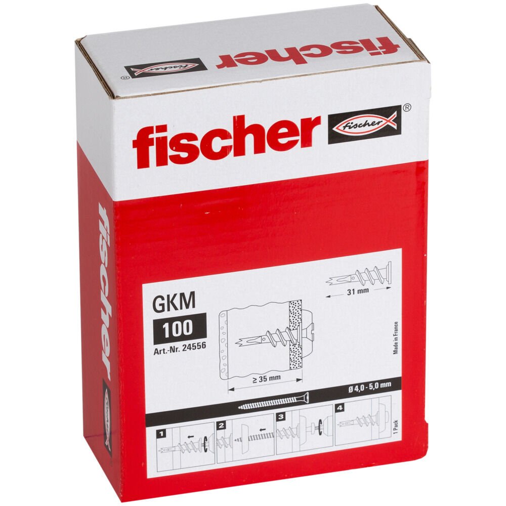 Fijación De Metal Para Placas De Yeso Fischer Gkm 100 Uds.
