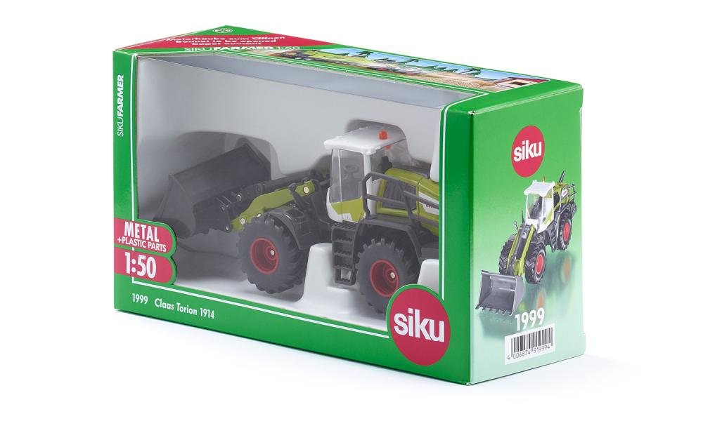 Siku Farmer Claas Torion 1914 Cargadora De Ruedas, Modelo De Vehículo (Verde Blanco) 1999