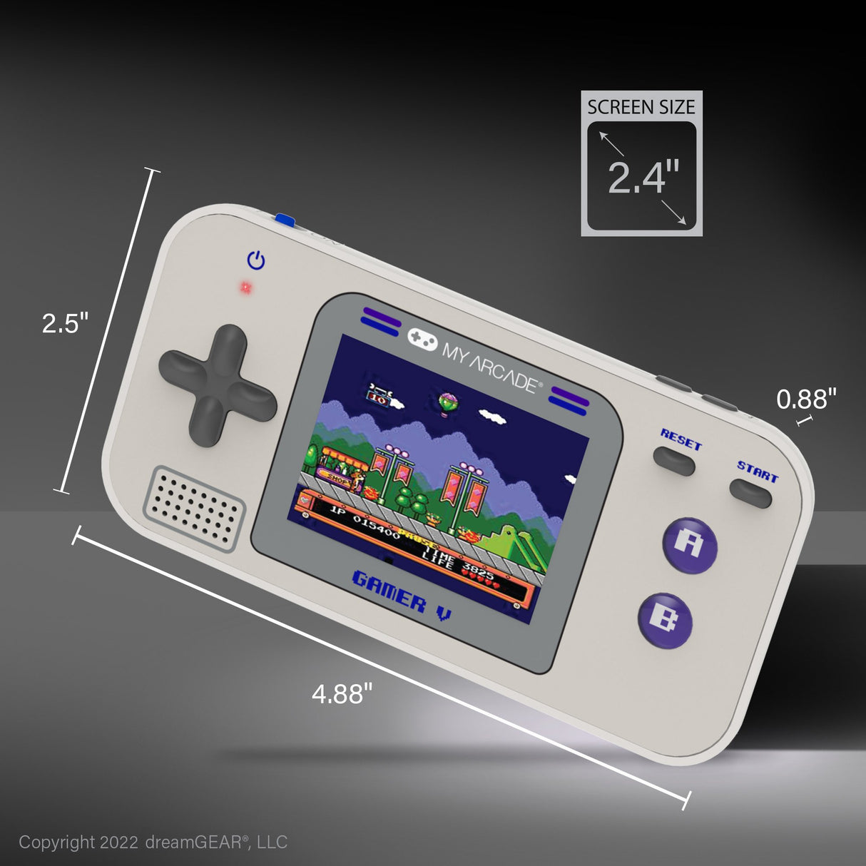 EAN 0845620039203 - dreamGEAR My Arcade Gamer V Classic (220 in 1) Gray & Purple imagen 3