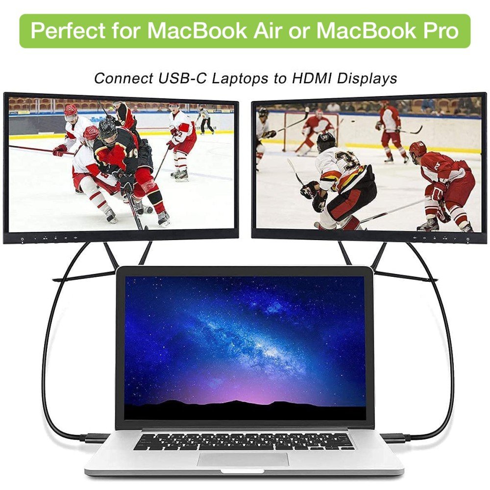 Techly Usb Tipo C M Auf Hdmi 2.0 4k, 2m, Negro