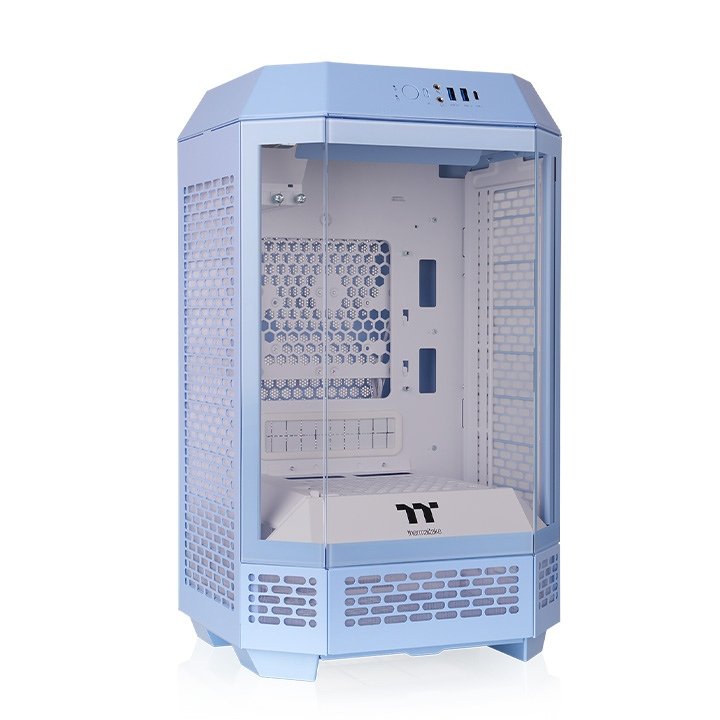 Caja Gaming Thermaltake Mini-Itx Tower 250 2xvent 120mm Azul Hydrangea Snfuenteâ