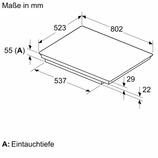 EAN 4242005361588 - Bosch Serie 6 PXV845HC1E hobs Negro Integrado 80 cm Con placa de inducción 5 zona(s) imagen 12