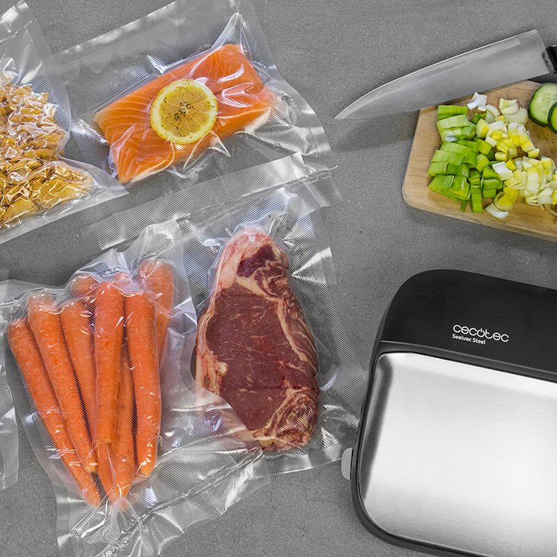 EAN 8435484040709 - Cecotec 04070 sellador al vacío 0,9 mbar Negro, Gris imagen 11