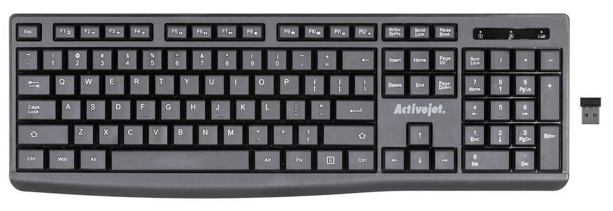 EAN 5901443120100 - Activejet K-3803SW teclado Universal RF inalámbrico QWERTY Internacional de EE.UU. Negro imagen 11