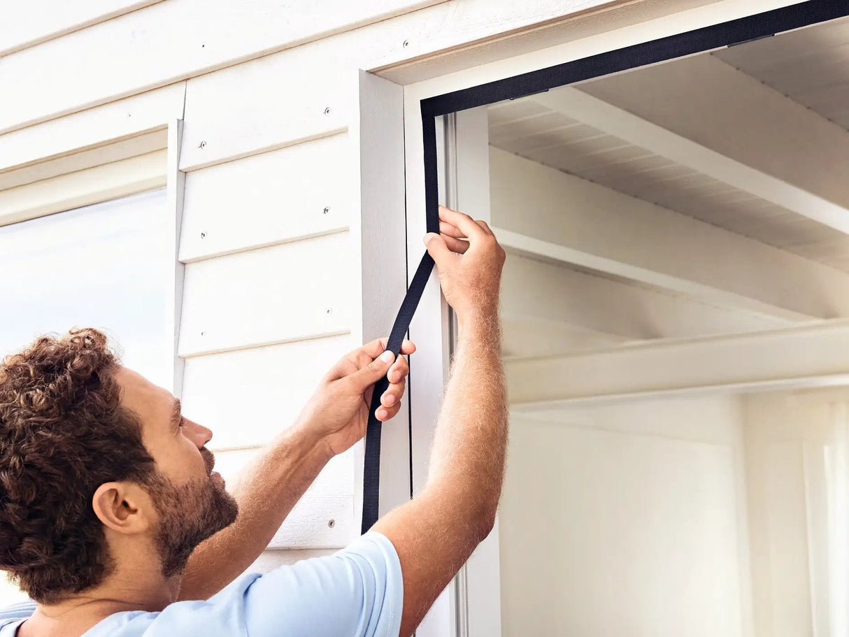 Tesa Fliegengitter Magnetvorhang 1,0x2,20m Anthracite 55394