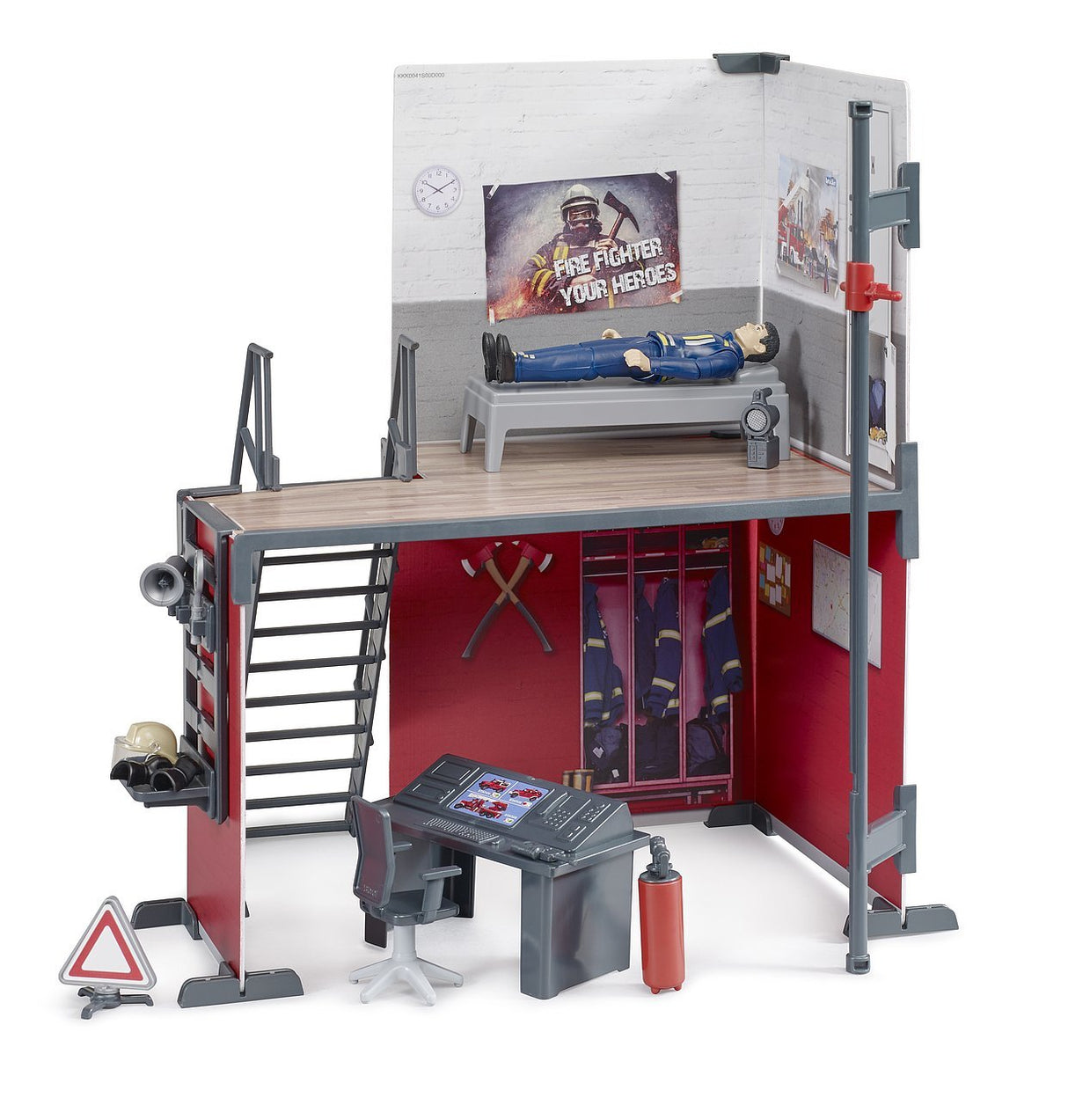 Estación De Bomberos Bruder Bworld Con Bombero 62702
