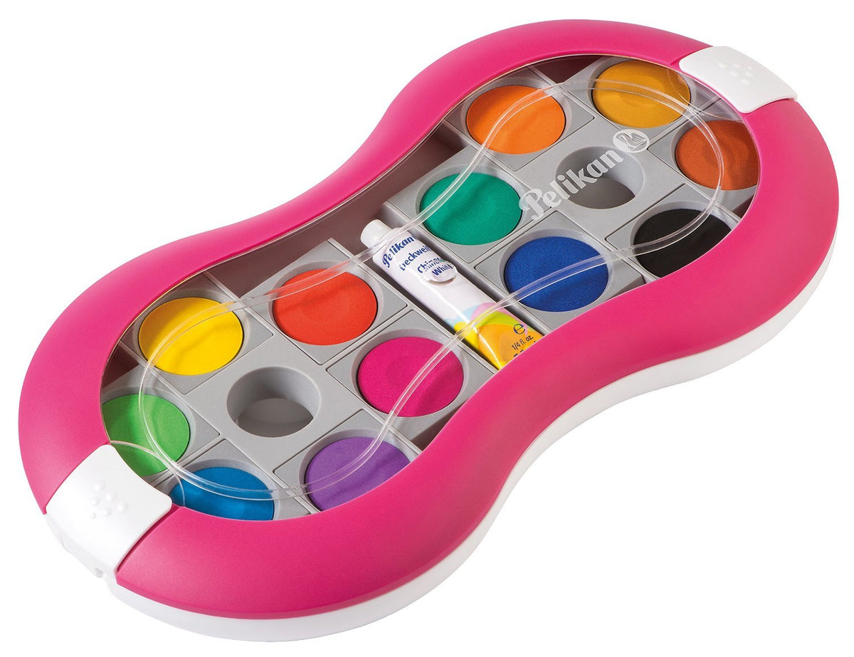 Caja De Pintura Pelikan 735 Sp / 12 Space Magenta 12 Colores + Dw