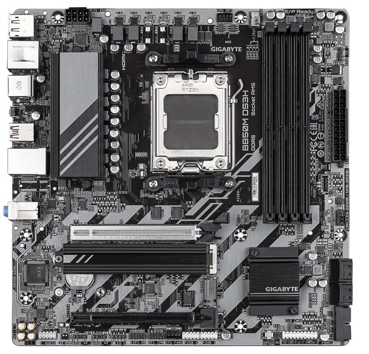 EAN 4719331866518 - GIGABYTE B850M DS3H placa base AMD B850 Zócalo AM5 micro ATX imagen 2
