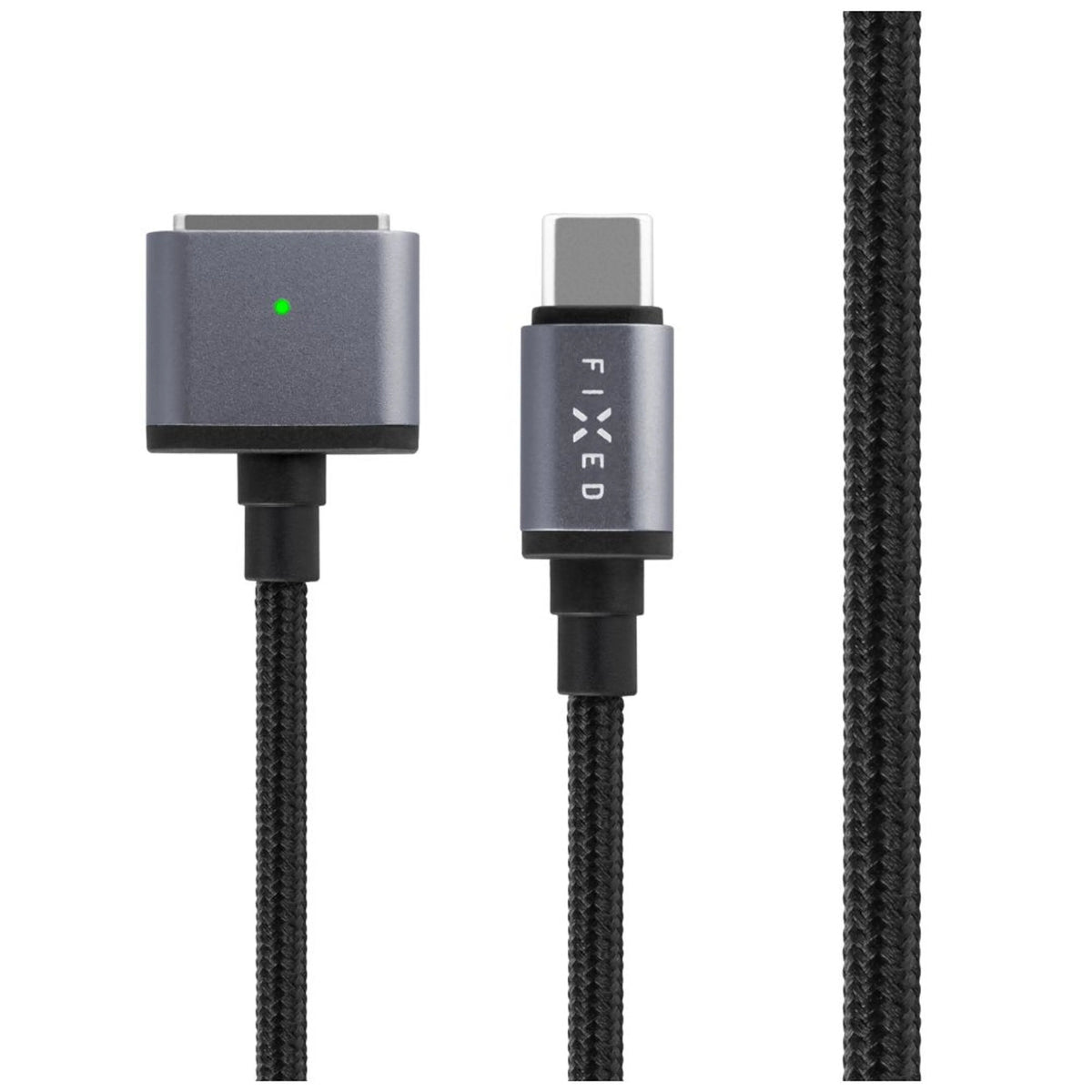 Fixed Braided Cable Usb-C Magsafe 3, 2m, 140w, Gray