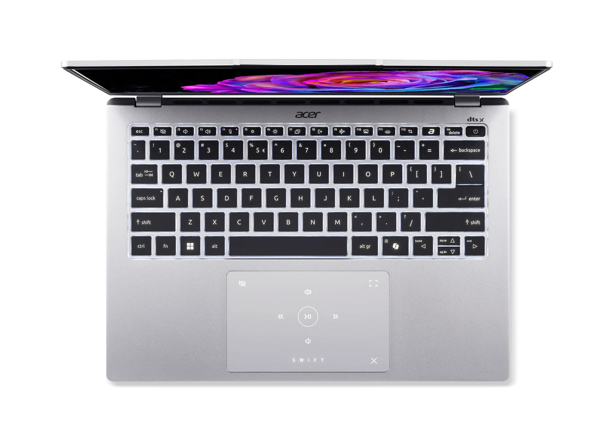 Portátil Acer Sfg14-73-73ey Intel Core Ultra7-258v 14" Oled 16gb 512gb W11h Plata