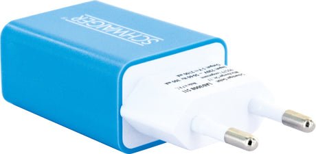 Schwaiger 230v Enchufe Usb Blanco/Azul