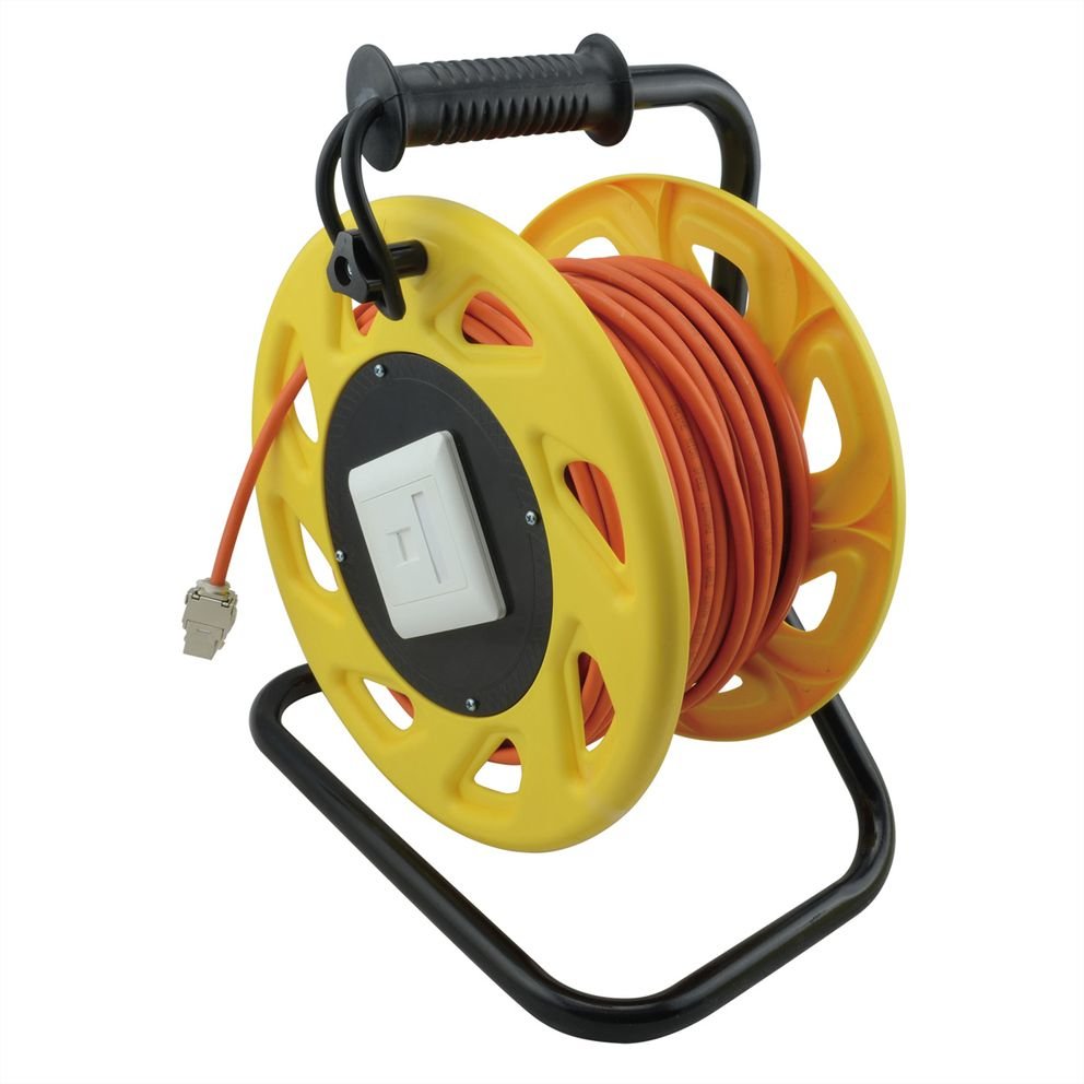 Cable Drum S/Ftp Cat.6a/Class  Ea, Rj45 M/F, 60m