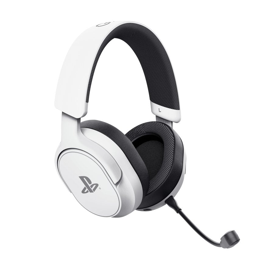 Auriculares Trust Gxt 499w Forta Inalámbricos Usb Para Gaming Ps5 Con Micrófono Desmontable Blancos