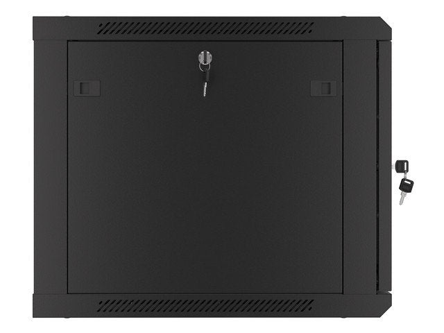 Lanberg Armario Rack 19 "Montaje Pared 9u / 600x600 Con Puerta Metal Negra (Paquete Plano)