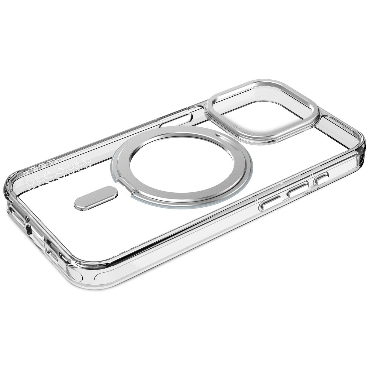Decoded Recycled Plastic Loop Stand Backcover Ip15 Pro Trans.
