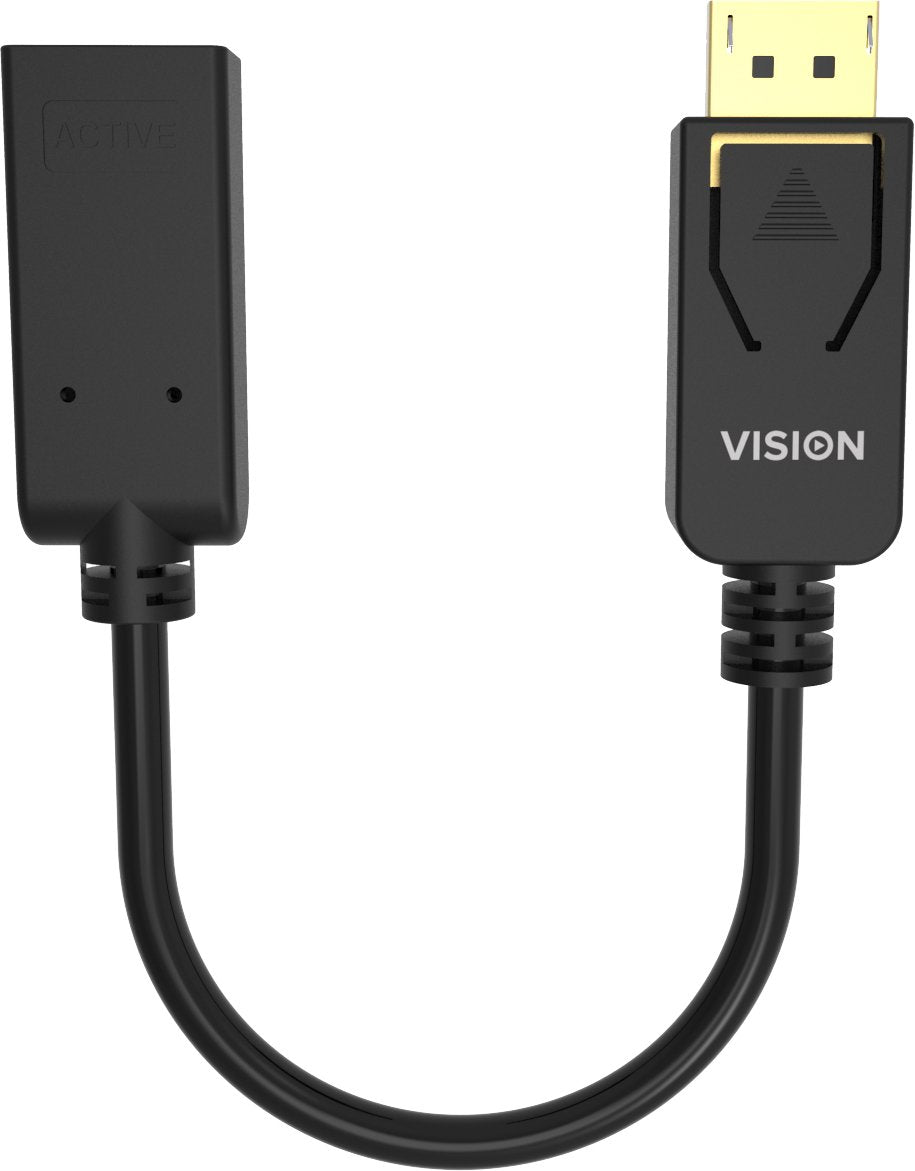 Vision Tc-Dphdmi/Bl Adaptador De Cable De Vídeo Hdmi Tipo A (Estándar) Displayport Negro