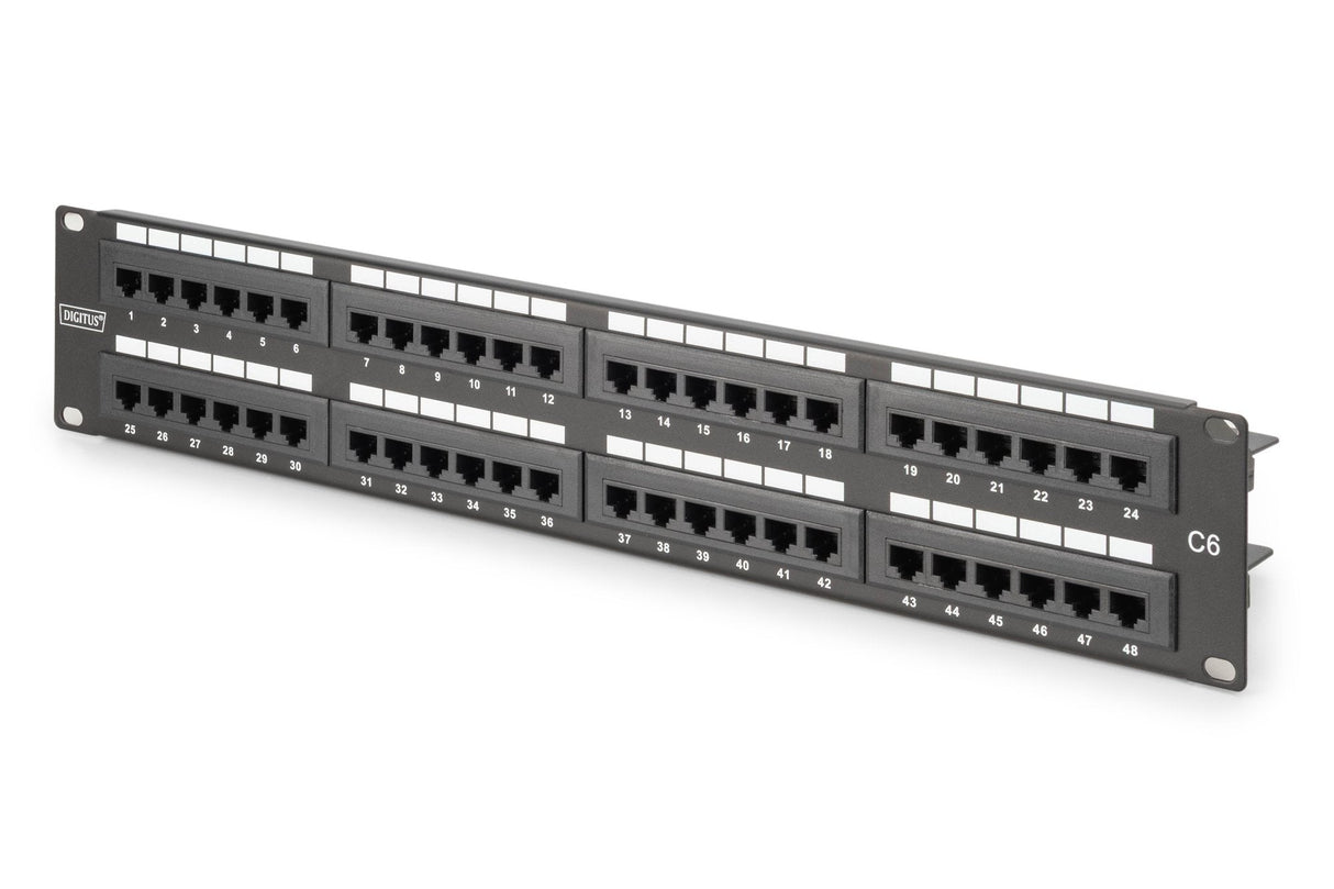 Digitus Patch Panel Cat6e 48port 2he , Negro, 19''