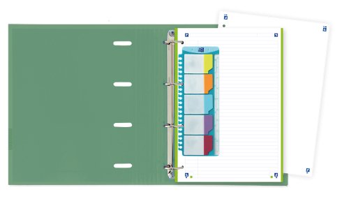 Oxford & You Carpeta 4 Anillas 35mm Europeanbinder A4+ T/Extradura C/Recambio 1 Línea C/Surtidos Neutros