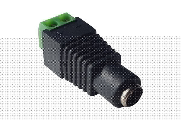 Adaptador Wantec Casquillo Hueco De 5,5 Mm A Terminales De Tornillo