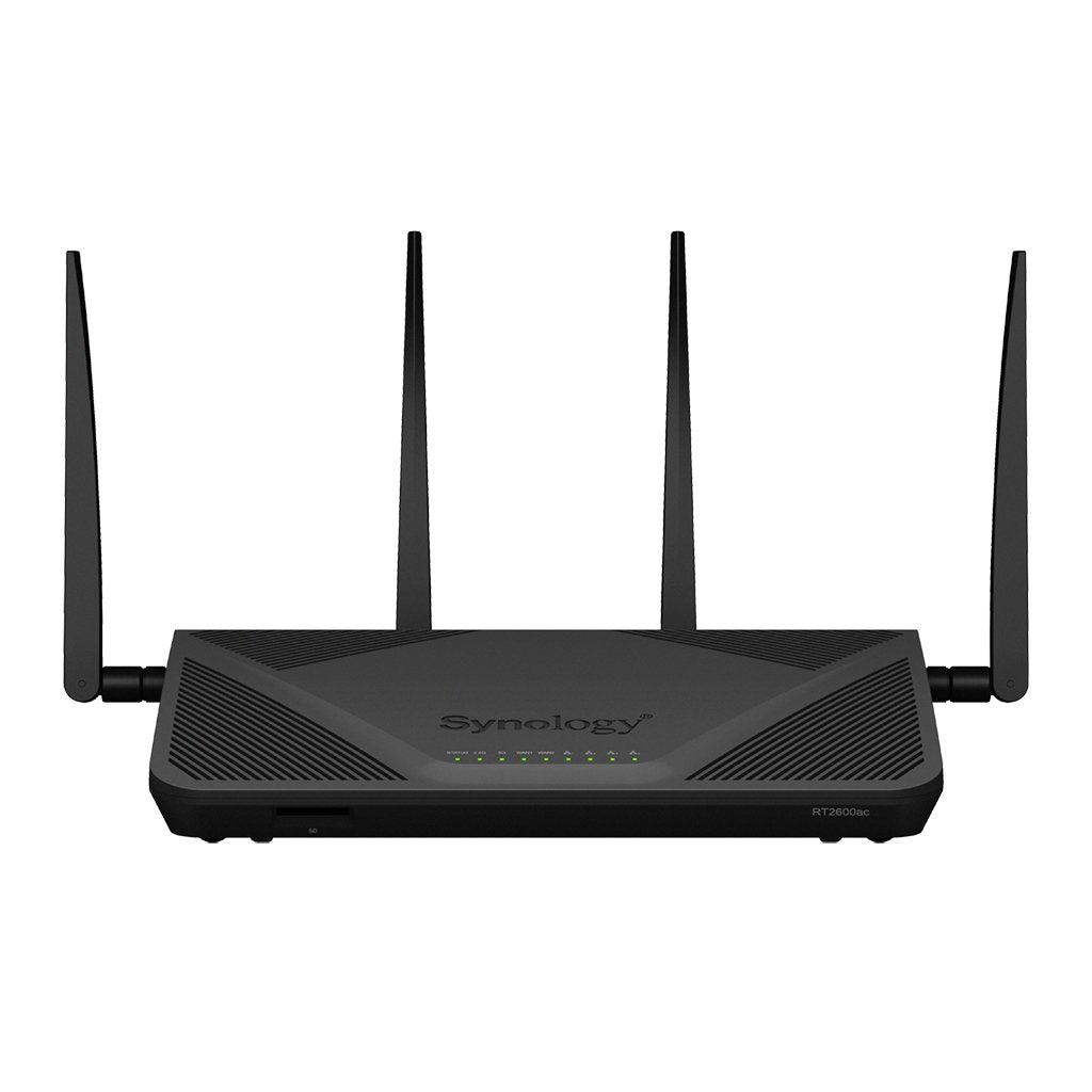 EAN 0846504002320 - Synology RT2600AC router inalámbrico Gigabit Ethernet Doble banda (2,4 GHz / 5 GHz) Negro imagen 1