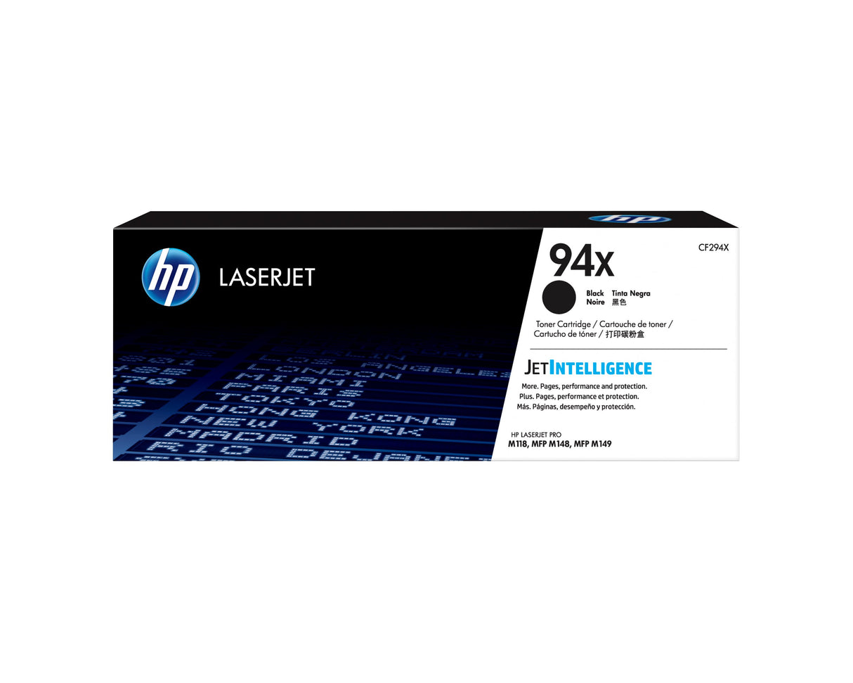 EAN 0192545654494 - HP 94X High Yield Black Original LaserJet Toner Cartridge cartucho de tóner 1 pieza(s) imagen 1