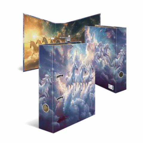 Carpeta Herma A4 Cartón Fantasía Unicornios