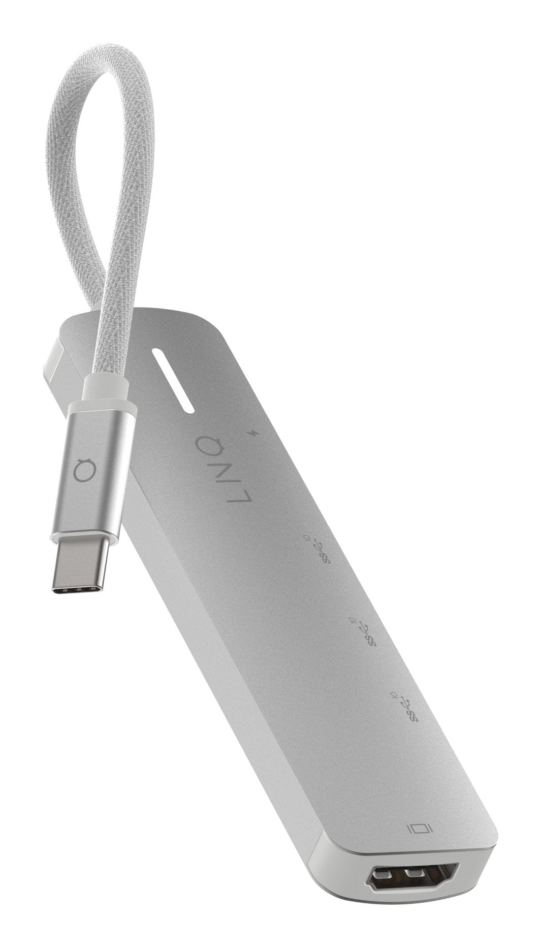 Hub 5 Puertos Pro Usb-C 140w Gris Linq Usb-C/ 1xusb3.2, 1xhdmi, 1xusb-C Pd Hasta 140w, 2xusb-C