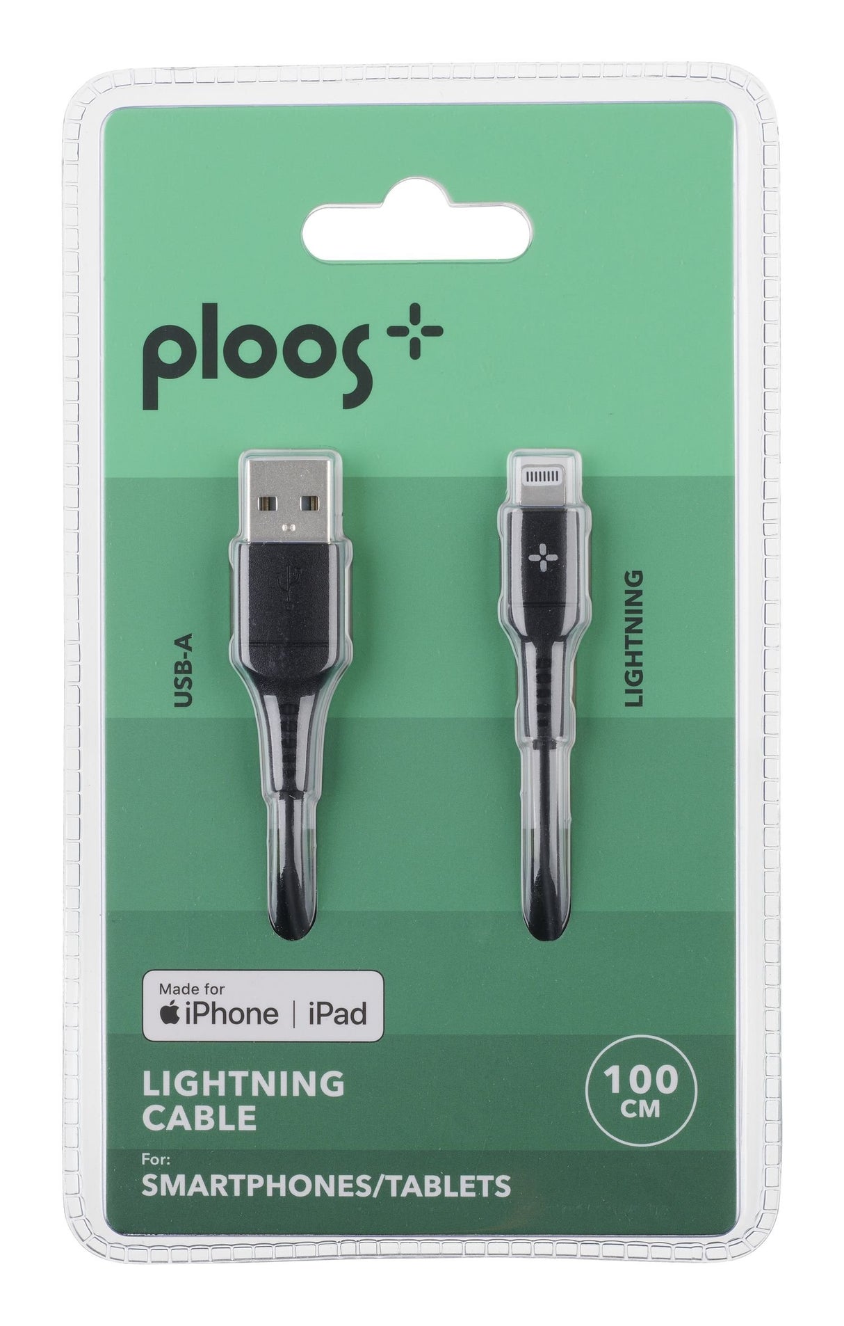EAN 8018080497087 - PLOOS PLUSBDATAMFIA2L1MK cable de conector Lightning 1,2 m Negro imagen 2