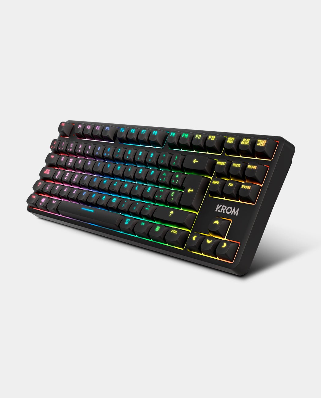 EAN 8436587975165 - Krom NXKROMKERNELPROSP teclado Juego USB + RF Wireless + Bluetooth QWERTY Español Negro, Blanco imagen 5