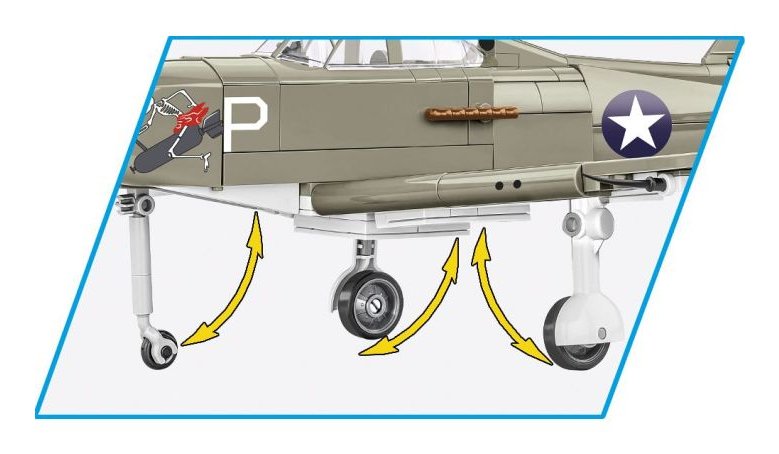 Cobi Bell P-39d Airacrobra, Construction Toy Grey Cobi-5746