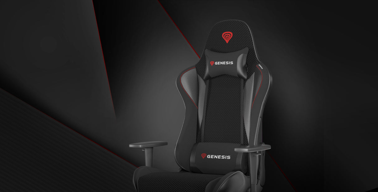 EAN 5901969443967 - GENESIS Nitro 440 G2 Butaca para jugar Asiento acolchado Negro, Gris imagen 4