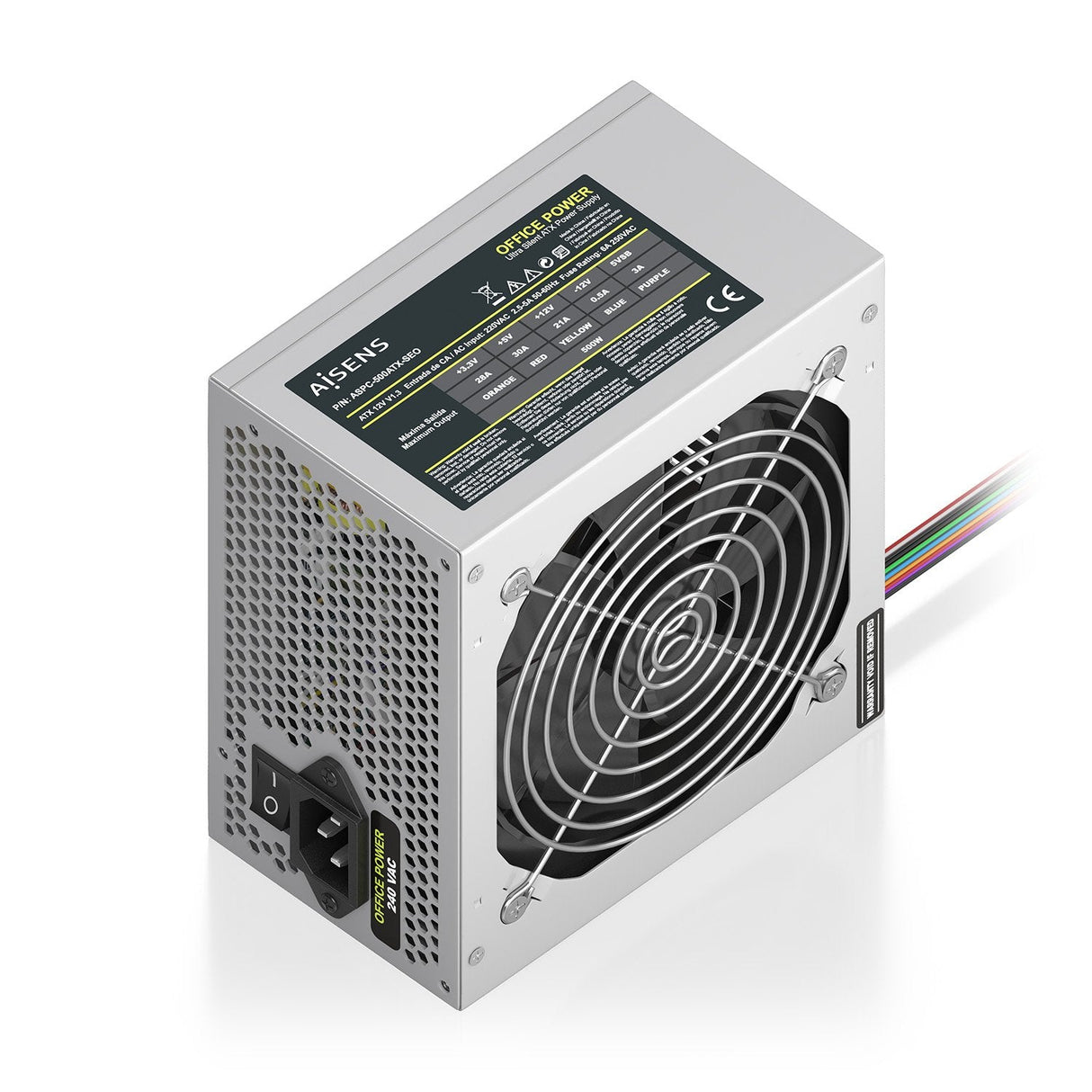 EAN 8435739904053 - AISENS ASPC-500ATX-SEO unidad de fuente de alimentación 20+4 pin ATX imagen 1