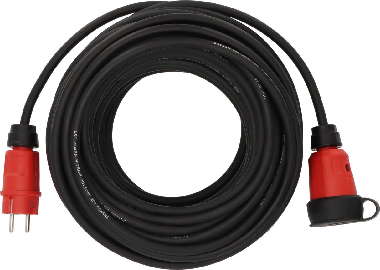 EAN 4007123687787 - Brennenstuhl 9161250110 base múltiple 25 m 1 salidas AC Exterior Negro, Rojo imagen 1