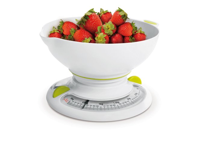 Báscula Mecánica De Cocina Jata 610n Hasta 3kg Precisión 25g Dial Fácil Lectura Bowl 1l Función Tara