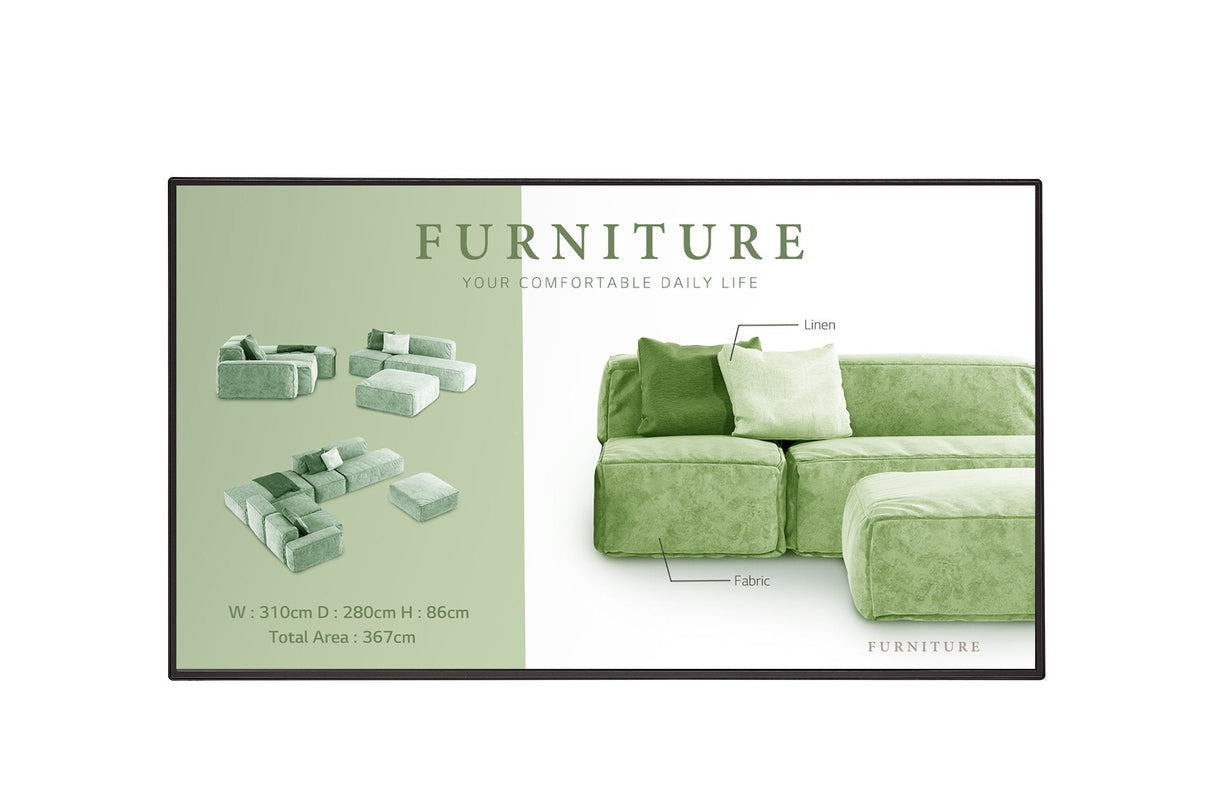 Lg 65um5n-H Pantalla Plana Para Señalización Digital 165,1 Cm (65") Lcd Wifi 500 Cd / M² 4k Ultra Hd Negro Web Os 24/7