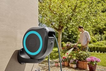 Caja Para Manguera De Pared Gardena Rollup M (Turquesa) 20 M