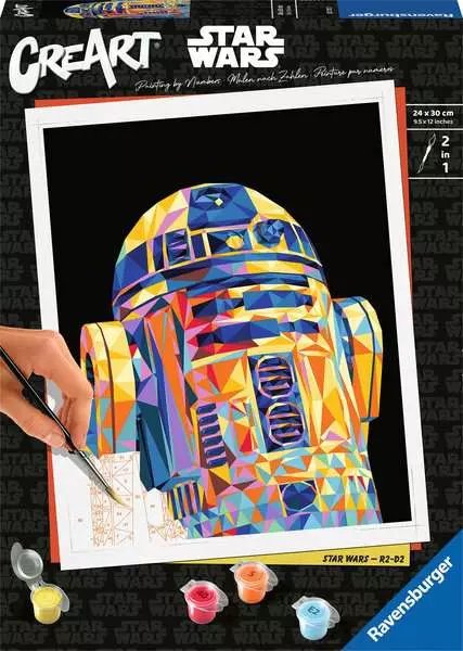 Kit Para Pintar Con Números Ravensburger Creart Serie Trend C Polygon Star Wars: R2d2