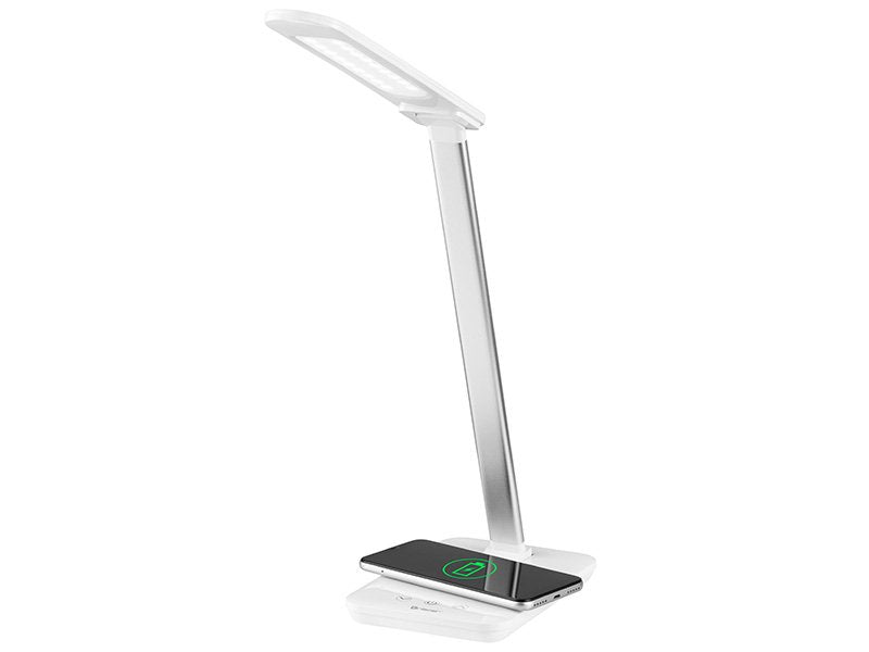 Lámpara De Escritorio Led Tracer Luna Con Cargador Inalámbrico 10w