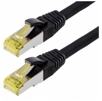 Helos Cable De Red S/Ftp Cat 6a Negro 2,0m