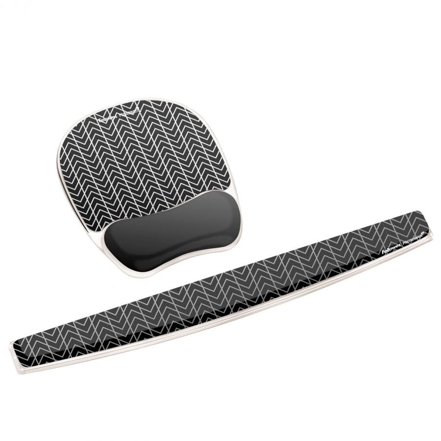 EAN 0043859740680 - Fellowes 9653401 alfombrilla para ratón Negro, Blanco imagen 3