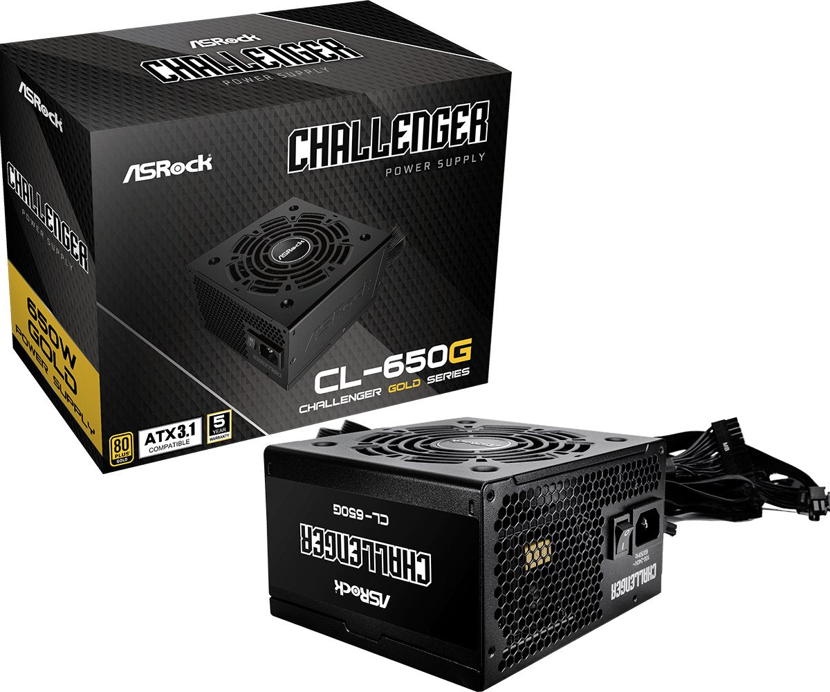 EAN 4710483948145 - Asrock CL-650G Challenger unidad de fuente de alimentación 650 W 20+4 pin ATX ATX Negro imagen 1