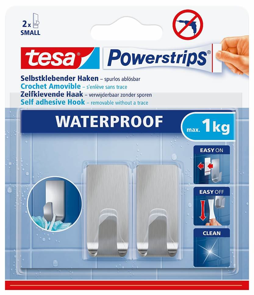 EAN 4042448392756 - TESA 59777-00000 gancho para almacenamiento Interior Gancho toallero Metálico 2 pieza(s) imagen 2