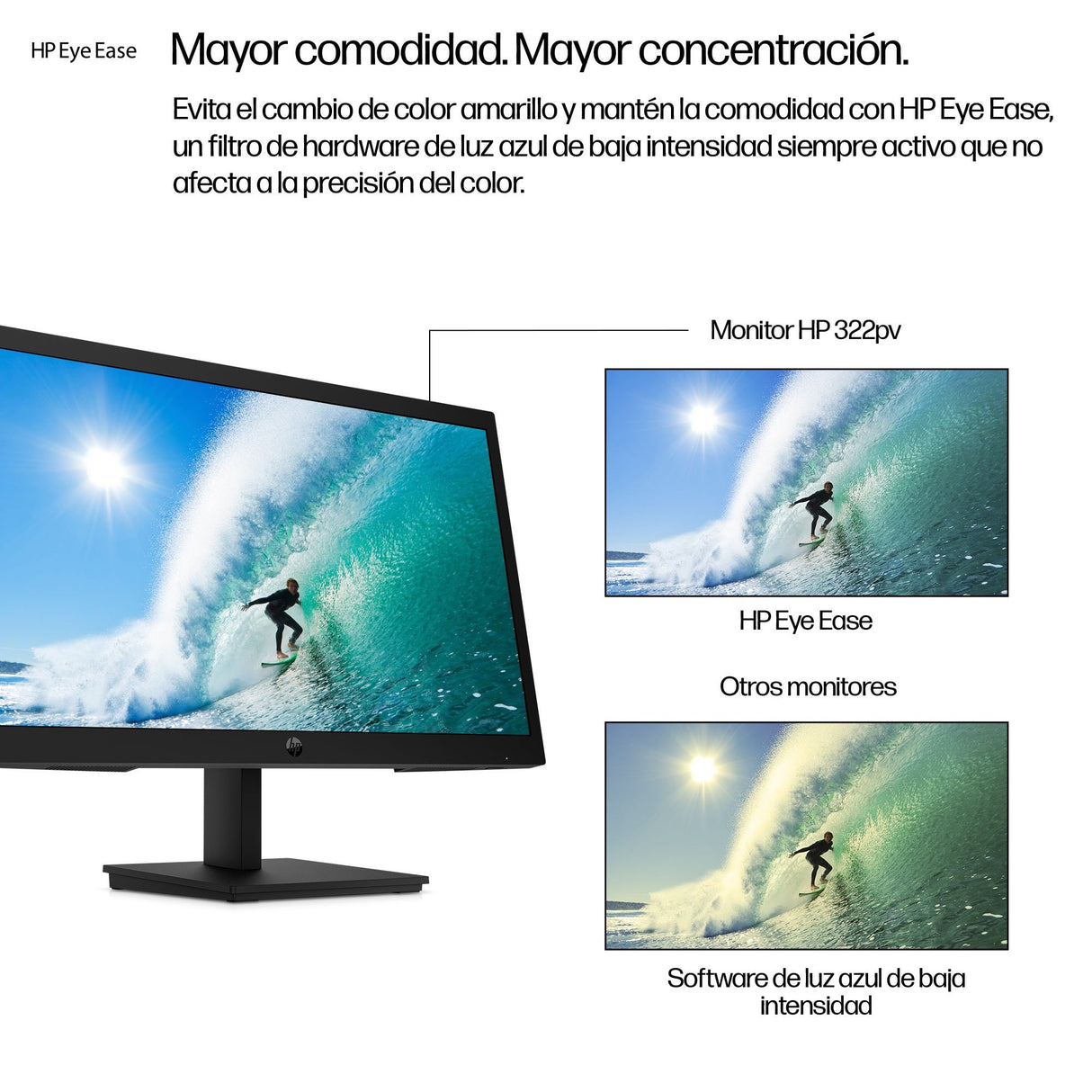 EAN 0198122208715 - HP Series 3 Pro 21.45 inch FHD Monitor - 322pv pantalla para PC 54,5 cm (21.4") 1920 x 1080 Pixeles Full imagen 17