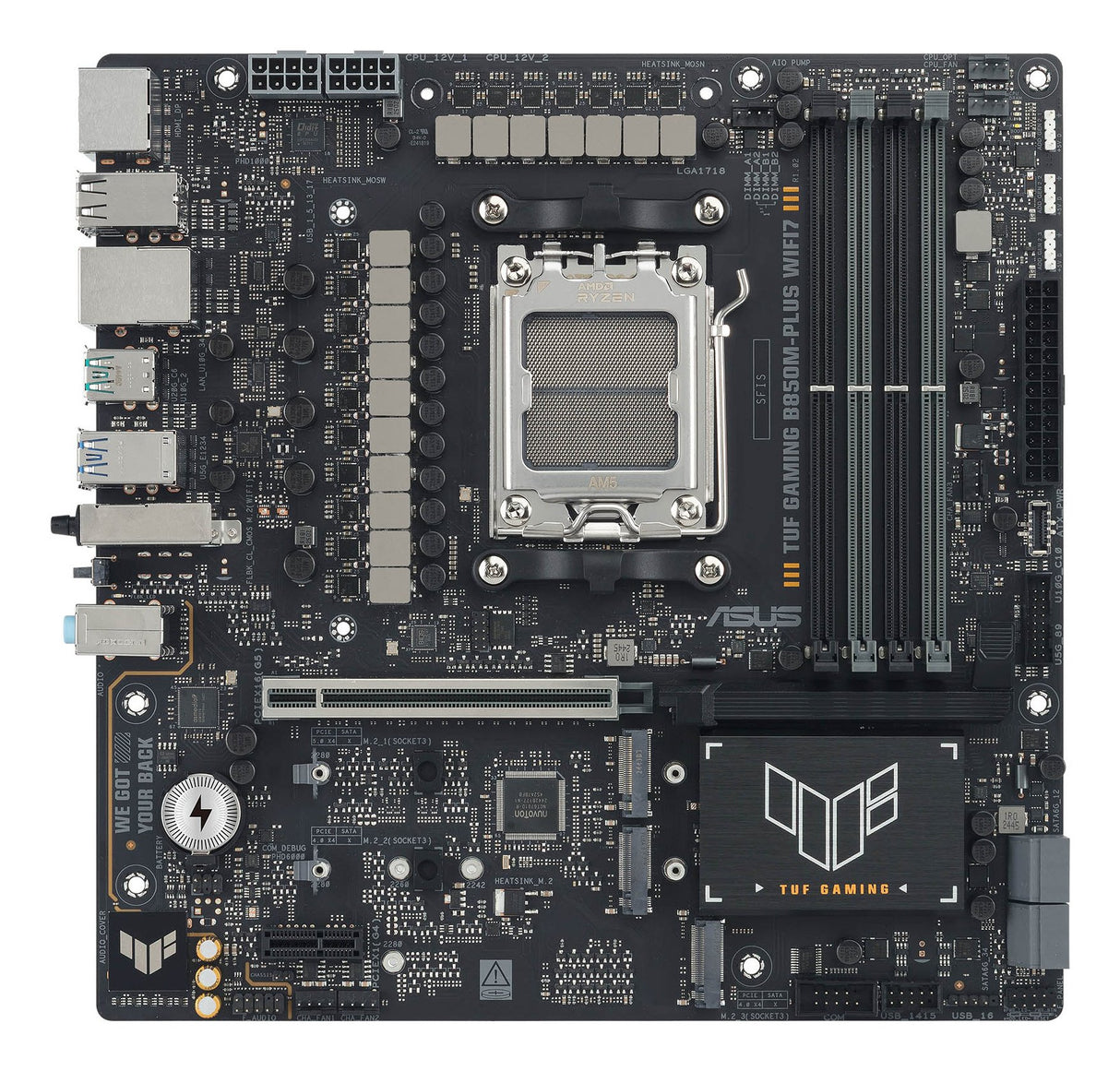 EAN 4711636179027 - ASUS TUF GAMING B850M-PLUS WIFI7 AMD B850 Zócalo AM5 micro ATX imagen 10