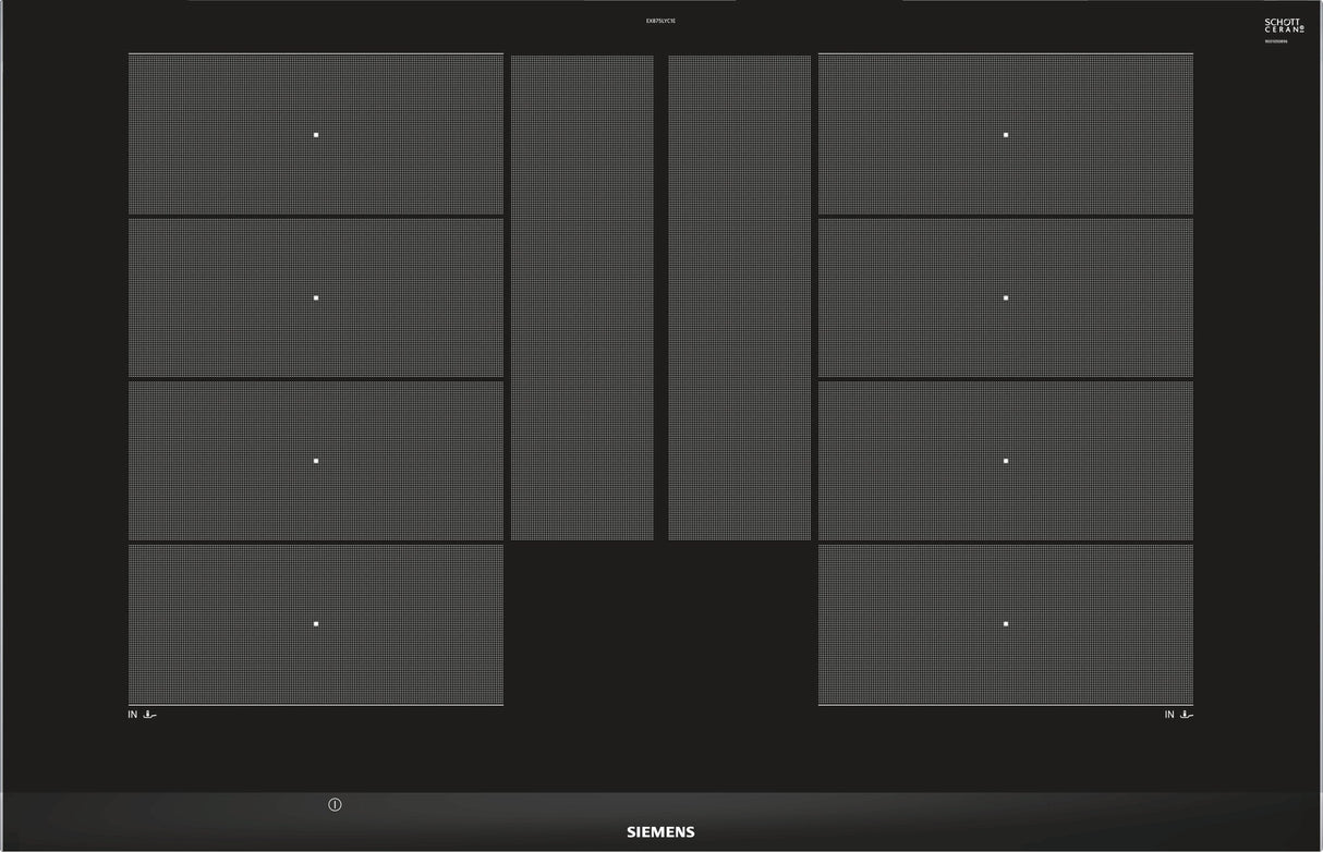 Siemens Ex875lyc1e Hobs Negro Integrado Con Placa De Inducción 4 Zona(S)